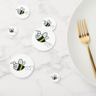 Confettis Broderie Imprimer Baby shower d'abeille mignonne