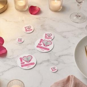Confettis Cadeau personnalisé J'aime mon petit ami – Ajoutez