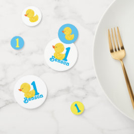 Confettis Canard en caoutchouc Personnalisé Anniversaire Con