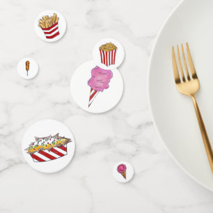 Confettis Carnival Nacho Coton Bonbon Popcorn Glace