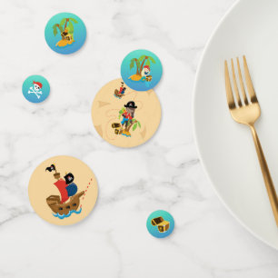Confettis Carte au trésor Fille mignonne Pirate Fête d'anniv