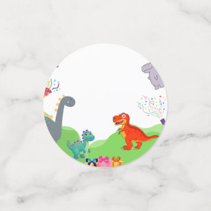 Confettis Carton d'invitation d'anniversaire pour enfants av