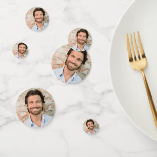 Confettis Cérémonie de mariage visage 6 Photo Enterrement de