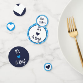 Confettis C'est un Garçon Seersucker personnalisable Confett