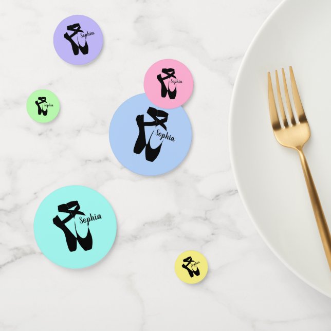 Confettis Chaussures de ballet Chaussons Design Table Confet (Groupe)