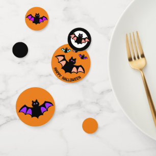 Confettis chauves-souris volantes d'Halloween