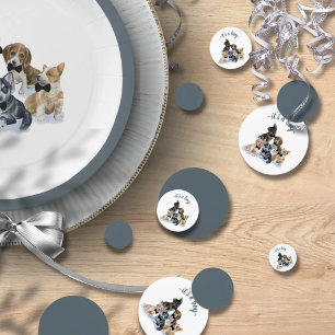 Confettis Chiot pur   Cravate noire Élégant Baby shower mign