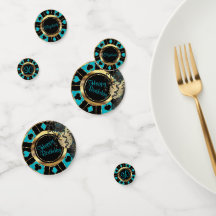 Chip de Poker Birday Casino - Turquoise