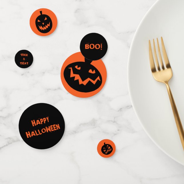 Confettis Citrouilles déplaisants | Halloween (Groupe)