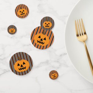 Confettis Citrouilles d'Halloween amusants et fantaisistes