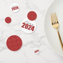 Classe Parties scintillant rouge de 2024