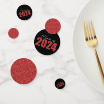 Classe Parties scintillant rouge de 2024