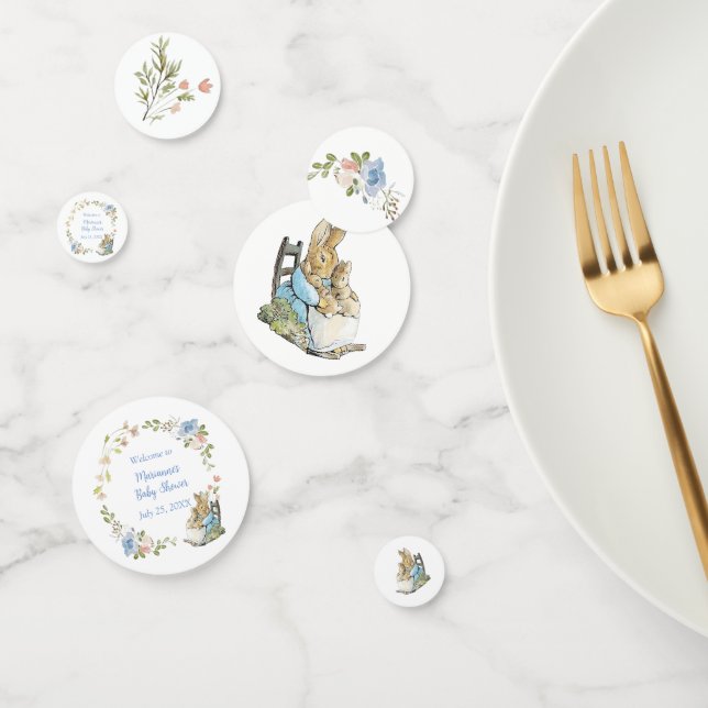 Confettis Classic Pierre le lapin Baby shower jumeau (Groupe)