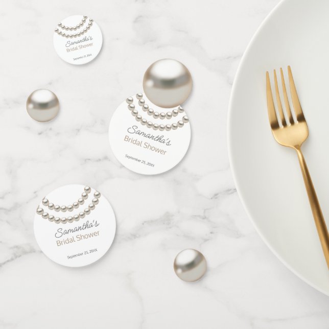 Confettis Collier de perles élégant pour Baby Shower (Groupe)