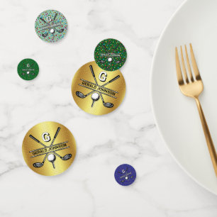 Confettis Conception minimaliste de monogramme de golf sur m