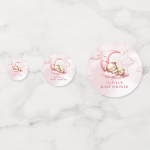 Confettis Coucher ours en peluche sur le nuage neuf fille ro