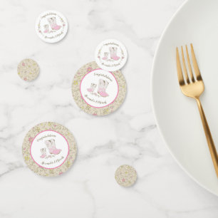 Confettis Cowgirl Baby shower Pays Western Rose Girl