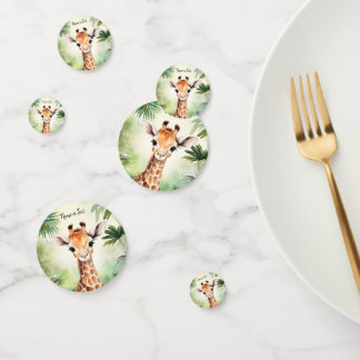 Confettis Cute Giraffe Jungle Baby shower Party Belle