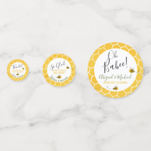 Confettis Cute nid d'abeille et Baby shower d'abeille aquare