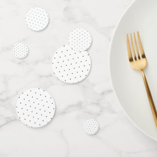 Confettis Cute noir blanc pois minuscule motif élégant