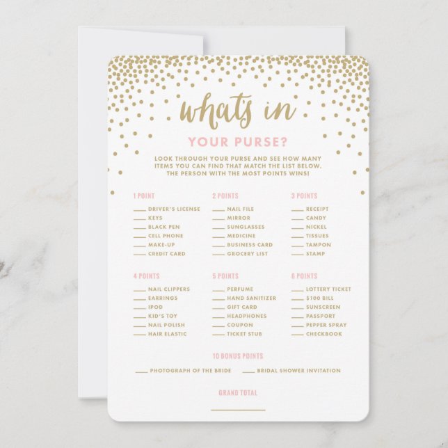Confettis de Fête | Cartes Qu'y a-t-il dans votre  (Devant)