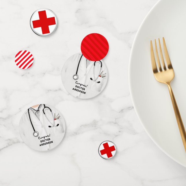 Confettis de remise de diplôme de l'école de médec (Groupe)