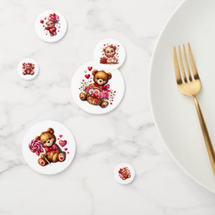 Confettis de table Amour Nounours