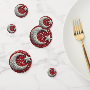 Confettis de table aux couleurs turques
