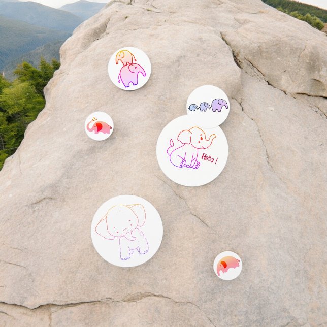 Confettis de table éléphant bébé (baby elephant drawing party confetti,kids birthday party,baby shower,graduation,night party confetti)