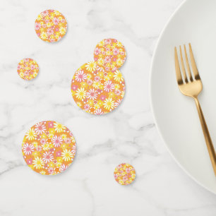 Confettis de table marguerites d'été