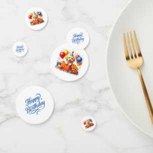 Confettis de table pour anniversaire en forme de c