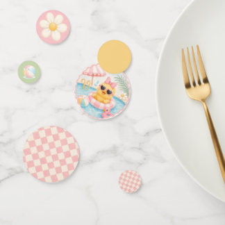 Confettis de table pour fête d'anniversaire Piscin