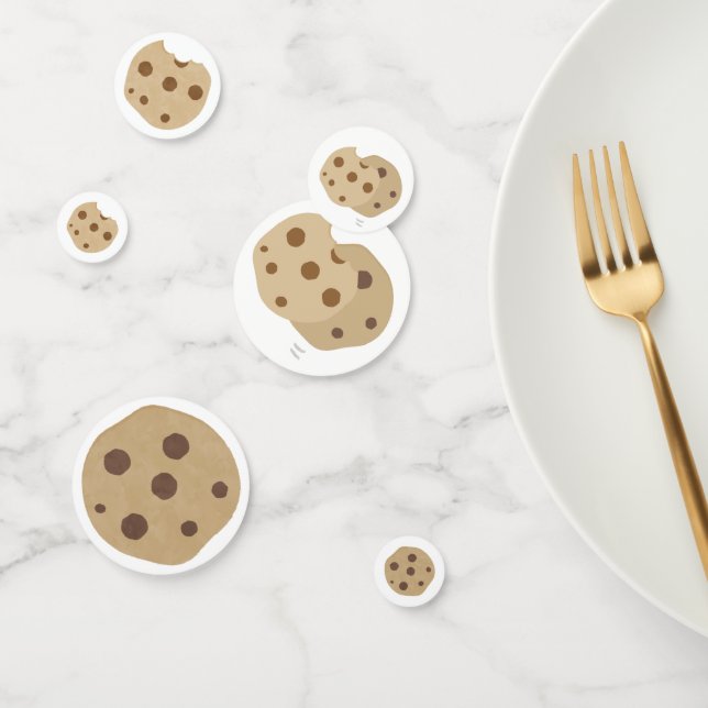 CONFETTIS DÉCOR DU LAIT ET DES COOKIES ANNIVERSAIRE (Groupe)