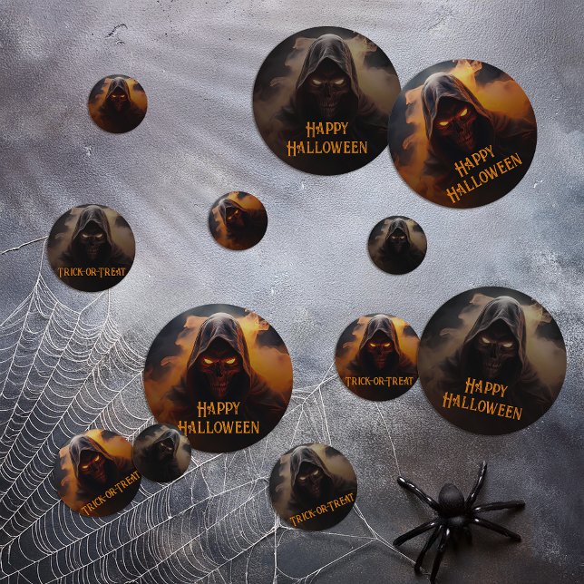 Confettis Démon foncé avec halloween de fumée orange (Créateur téléchargé)