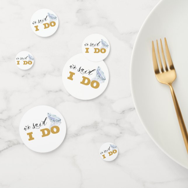 Confettis Design élégant Diamond Gold (Groupe)