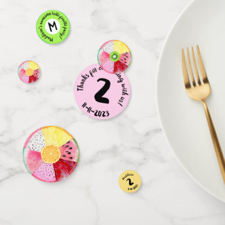 Confettis Deux tti Fruitti Tutti Fruitti Anniversaire Tropic