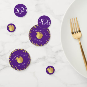 Confettis Diplôme d'enseignement Purple Gold