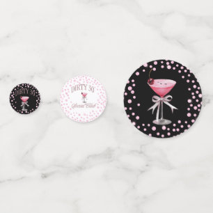 Confettis Dirty 30 Pink Coquette fête d'anniversaire