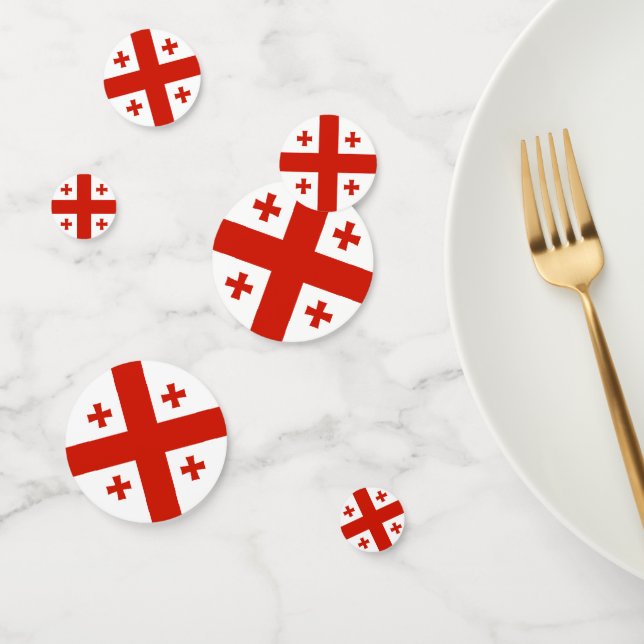 Confettis Drapeau de Géorgie (Groupe)