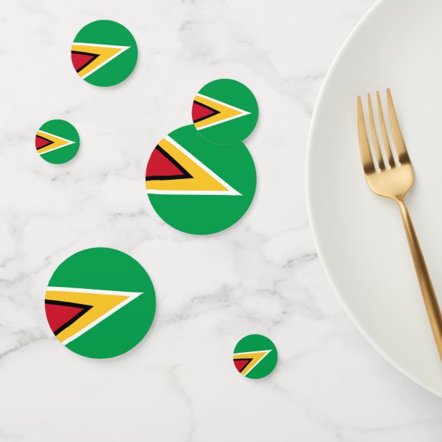 Confettis Drapeau de Guyana (Groupe)