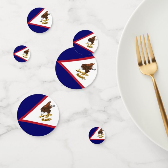 Confettis Drapeau des Samoa américaines (Groupe)