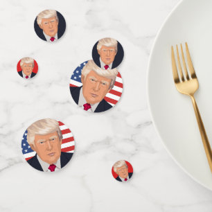 Confettis Drapeau Donald Trump 45e Président des États-Unis