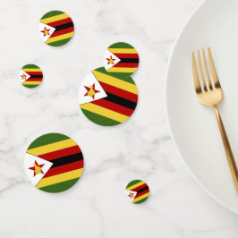 Confettis drapeau du Zimbabwe