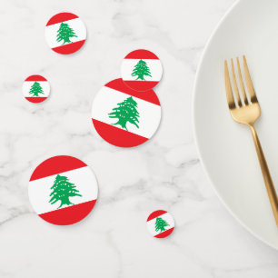 Confettis Drapeau libanais