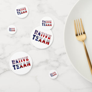 Confettis Drapeau texan natif