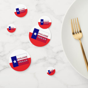 Confettis Drapeau texan polonais
