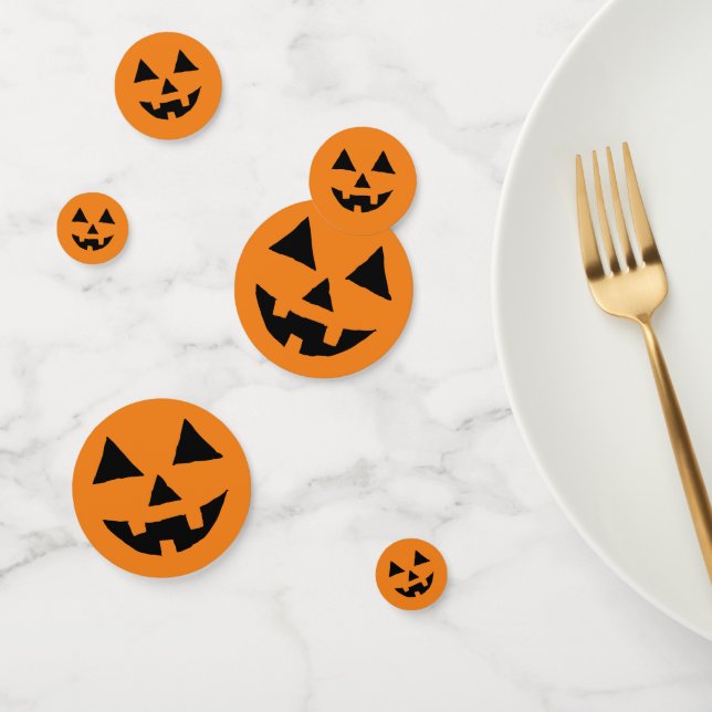 Confettis Drôle Jack O Lanter Halloween Art Simple Jack O (Groupe)