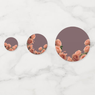 Confettis Dusty Mauve Peach Rose Petals Promises Wedding