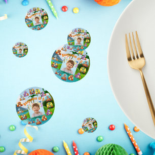 Confettis Éffrayant Dino Anniversaire Bash Custom Photo Part