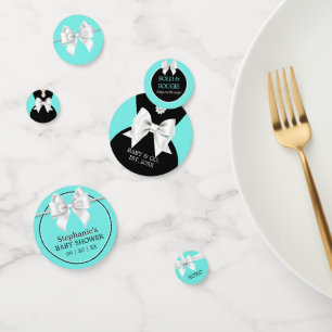 Confettis Elégant Baby shower Glam Aqua Baby & Co Tiffany